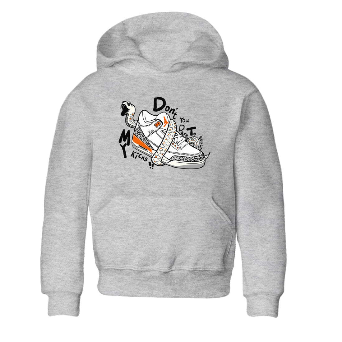 3s Georgia Peach shirt to match jordans Don't Touch My Kicks sneaker tees Air Jordan 3 Georgia Peach SNRT sneaker release tees baby toddler Heather Grey 2 cotton Shirt