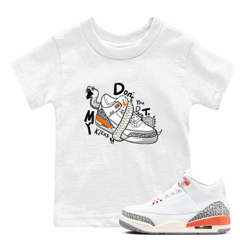 3s Georgia Peach shirt to match jordans Don't Touch My Kicks sneaker tees Air Jordan 3 Georgia Peach SNRT sneaker release tees baby toddler White 1 cotton Shirt
