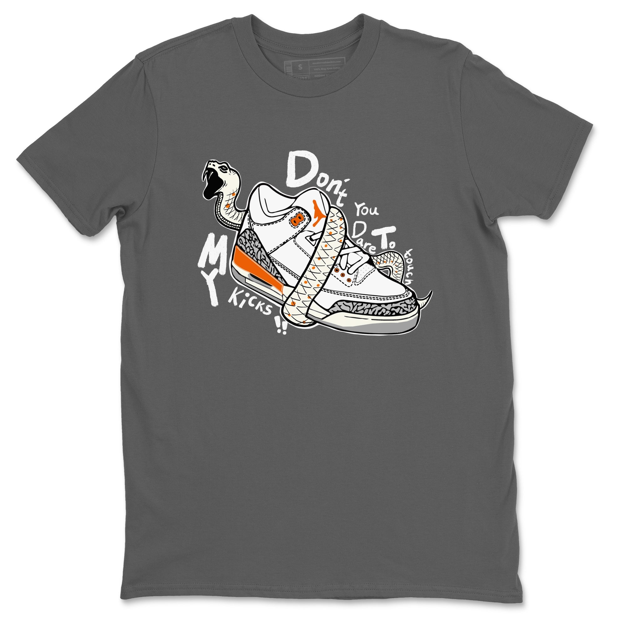 3s Georgia Peach shirt to match jordans Don't Touch My Kicks sneaker tees Air Jordan 3 Georgia Peach SNRT Sneaker Release Tees unisex cotton Cool Grey 2 crew neck shirt