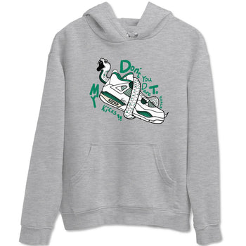 4s Oxidized Green shirts to match jordans Don't Touch My Kicks sneaker match tees Air Jordan 4 Oxidized Green SNRT Sneaker Tees streetwear brand Heather Grey 2 unisex cotton tee