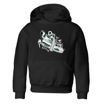 4s Oxidized Green shirts to match jordans Don't Touch My Kicks sneaker match tees Air Jordan 4 Oxidized Green SNRT Sneaker Tees streetwear brand Baby and Youth Black 2 cotton tee