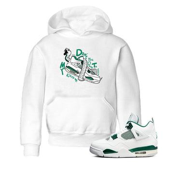 4s Oxidized Green shirts to match jordans Don't Touch My Kicks sneaker match tees Air Jordan 4 Oxidized Green SNRT Sneaker Tees streetwear brand Baby and Youth White 1 cotton tee