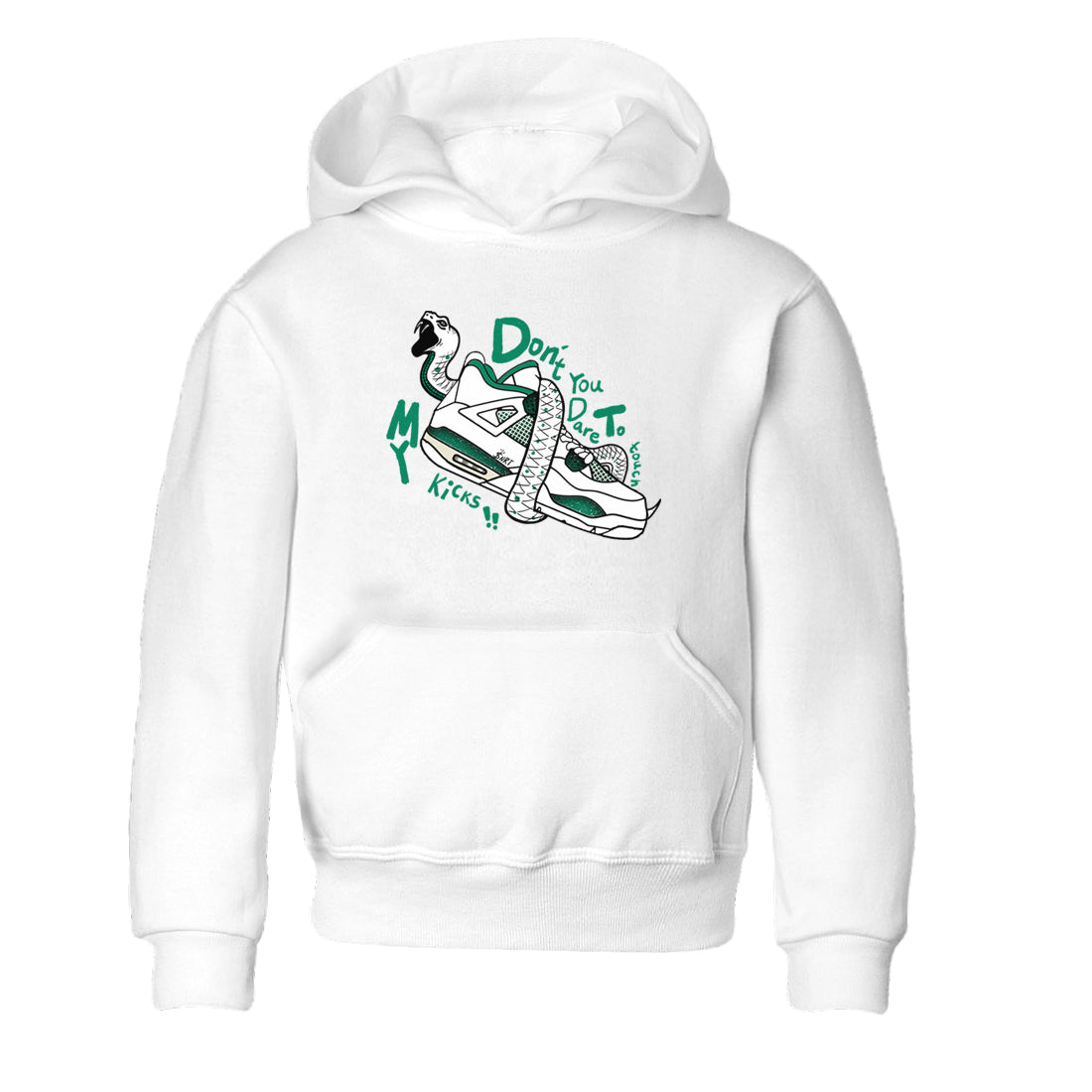 4s Oxidized Green shirts to match jordans Don't Touch My Kicks sneaker match tees Air Jordan 4 Oxidized Green SNRT Sneaker Tees streetwear brand Baby and Youth White 2 cotton tee