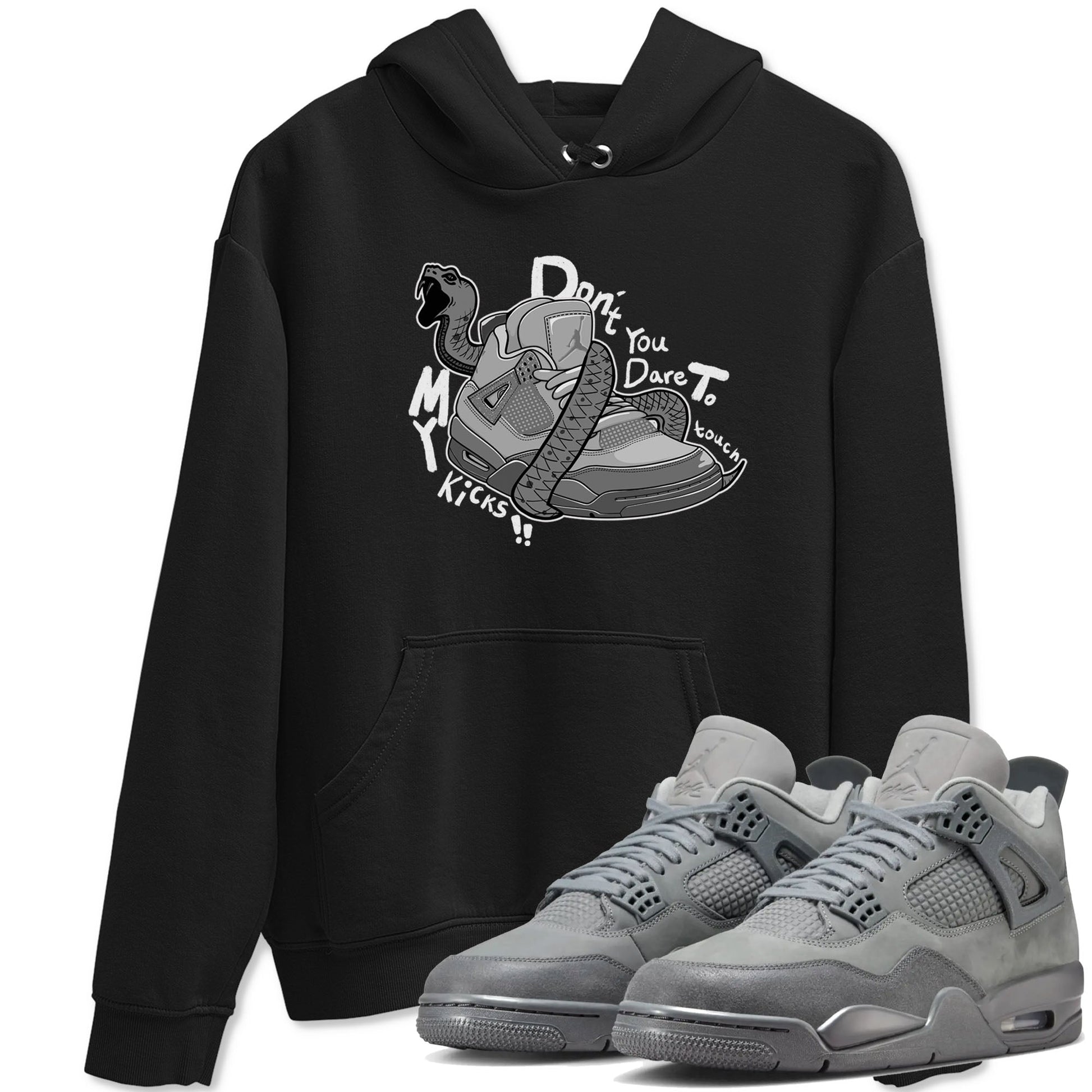4s Wet Cement shirts to match jordans Don't Touch My Kicks sneaker match tees Air Jordan 4 Wet Cement SNRT Sneaker Release Tees unisex cotton Black 1 crew neck shirts