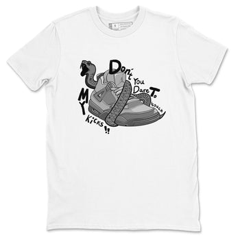 4s Wet Cement shirts to match jordans Don't Touch My Kicks sneaker match tees Air Jordan 4 Wet Cement SNRT Sneaker Release Tees unisex cotton White 2 crew neck shirts
