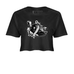 4s White Thunder shirts to match jordans Don't Touch My Kicks sneaker match tees Air Jordan 4 White Thunder SNRT Sneaker Release Tees unisex cotton Black 2 Crop Shirts