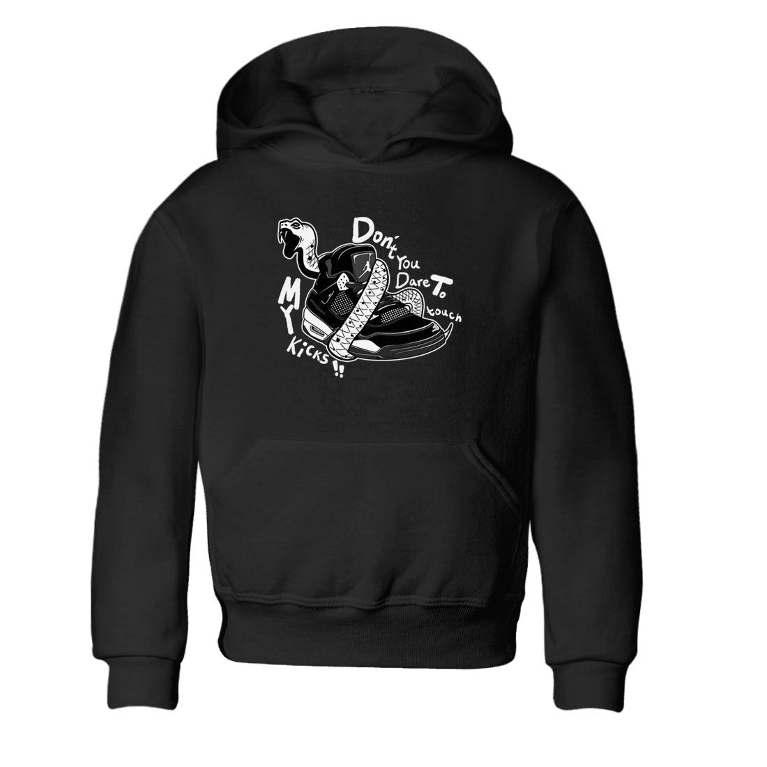 4s White Thunder shirts to match jordans Don't Touch My Kicks sneaker match tees Air Jordan 4 White Thunder SNRT Sneaker Release Tees Youth Baby Black 2 crew neck shirts