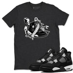 4s White Thunder shirts to match jordans Don't Touch My Kicks sneaker match tees Air Jordan 4 White Thunder SNRT Sneaker Release Tees unisex cotton Charcoal Heather 1 crew neck shirts