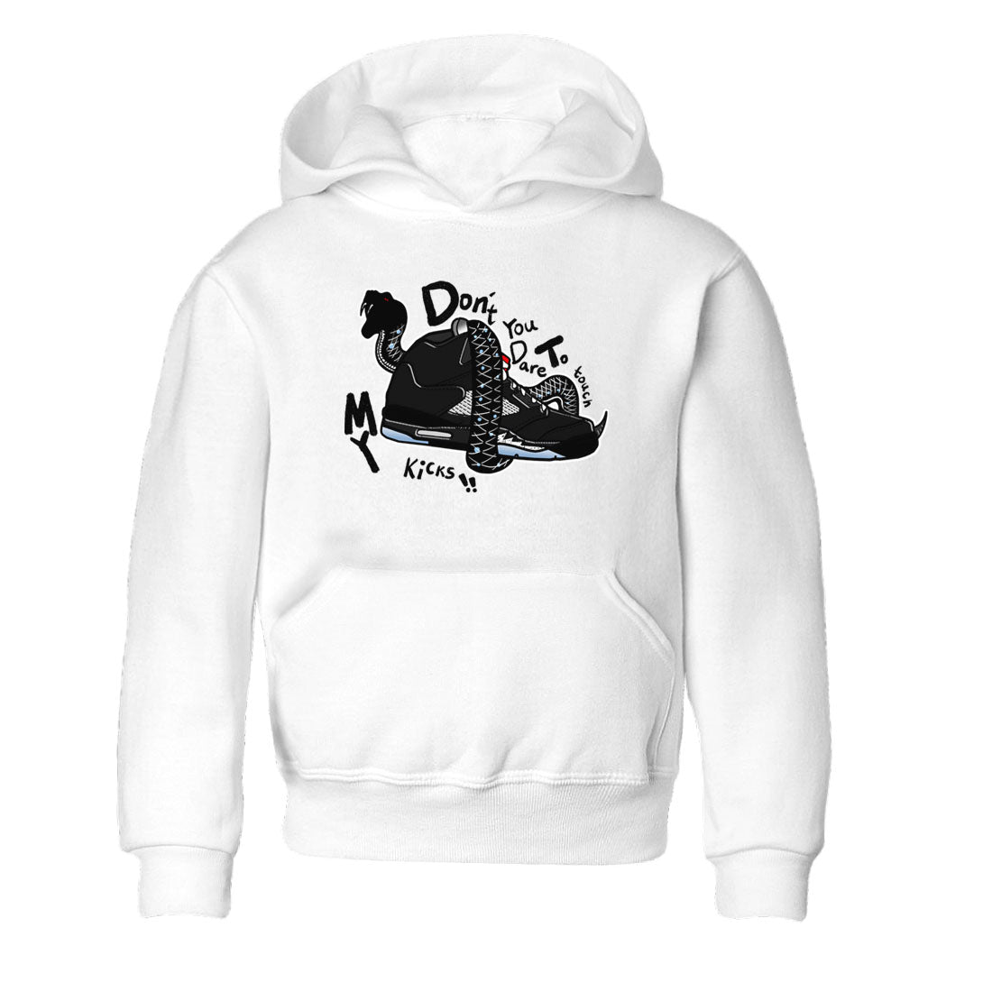 5s Black Metallic Reimagined shirts to match jordans Don't Touch My Kicks best t shirts to wear with jordans Air Jordan 5 Reimagined match shoes to clothes SNRT Sneaker Tees Youth Baby White 2 tee