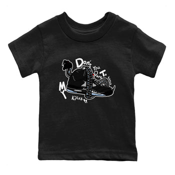 5s Black Metallic Reimagined shirts to match jordans Don't Touch My Kicks best t shirts to wear with jordans Air Jordan 5 Reimagined match shoes to clothes SNRT Sneaker Tees Youth Baby Black 2 tee