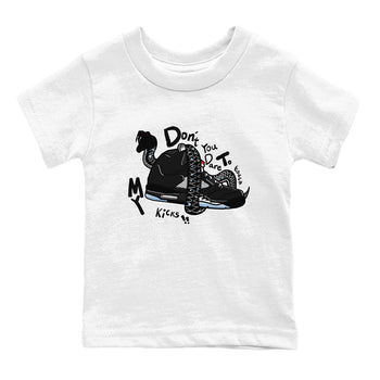 5s Black Metallic Reimagined shirts to match jordans Don't Touch My Kicks best t shirts to wear with jordans Air Jordan 5 Reimagined match shoes to clothes SNRT Sneaker Tees Youth Baby White 2 tee