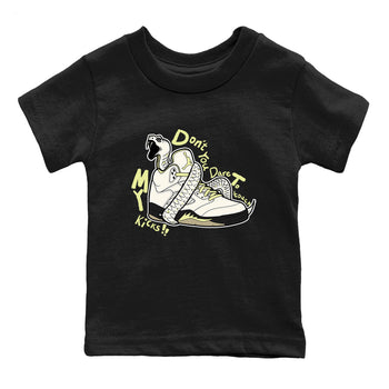 Sneaker match tees – Sneaker Tees To Match Air Jordan 5 Luminous Green Shoes – Don't Touch My Kicks Kids T-Shirt Black 2