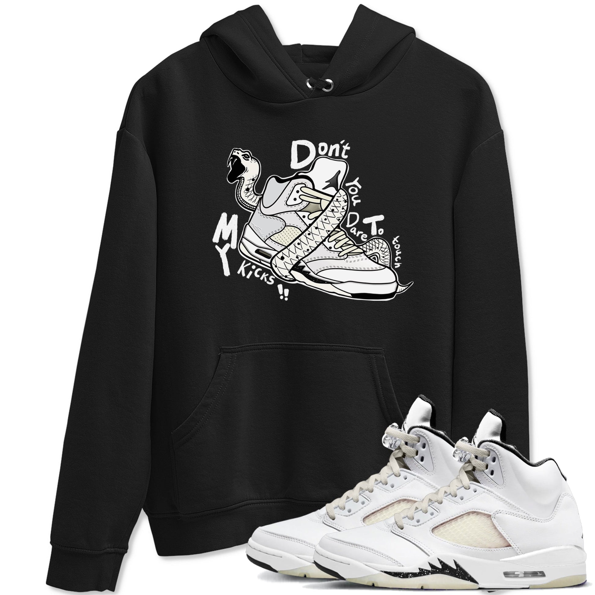 AJ5 Sail shirt to match jordans Don't Touch My Kicks sneaker tees Air Jordan 5 Sail SNRT Sneaker Release Tees unisex cotton Black 1 crew neck shirt