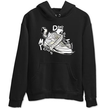 AJ5 Sail shirt to match jordans Don't Touch My Kicks sneaker tees Air Jordan 5 Sail SNRT Sneaker Release Tees unisex cotton Black 2 crew neck shirt