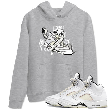 AJ5 Sail shirt to match jordans Don't Touch My Kicks sneaker tees Air Jordan 5 Sail SNRT Sneaker Release Tees unisex cotton Heather Grey 1 crew neck shirt