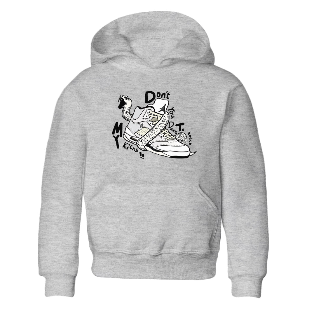 AJ5 Sail shirt to match jordans Don't Touch My Kicks sneaker tees Air Jordan 5 SE Sail SNRT sneaker release tees baby toddler Heather Grey 2 cotton Shirt