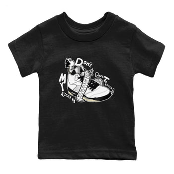 5s White Black shirts to match jordans Don't Touch My Kicks sneaker match tees Air Jordan 5 Retro White Black match shoes to clothes SNRT Sneaker Tees Youth Baby Black 2 tee