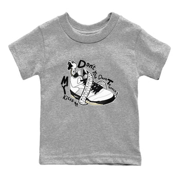 5s White Black shirts to match jordans Don't Touch My Kicks sneaker match tees Air Jordan 5 Retro White Black match shoes to clothes SNRT Sneaker Tees Youth Baby Heather Grey 2 tee
