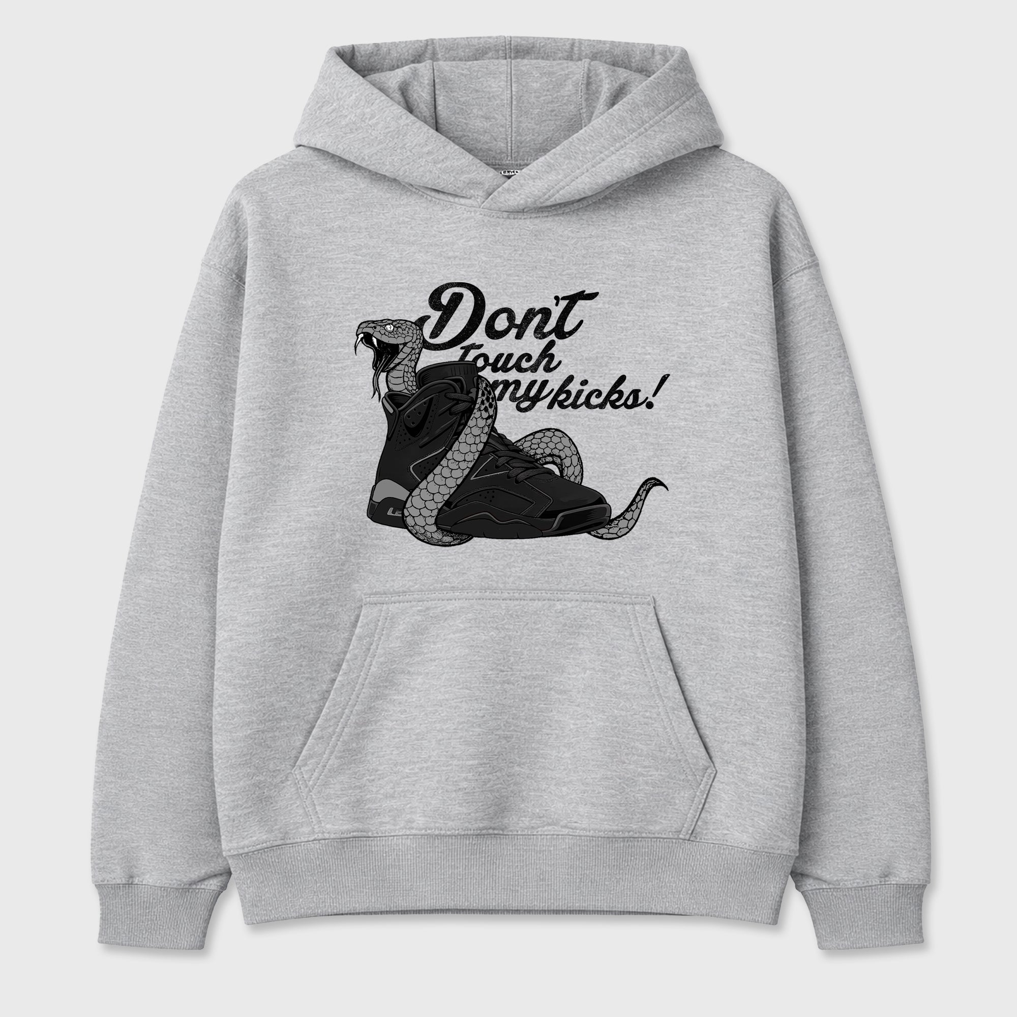 Sneaker match tees – Sneaker Tees To Match Air Jordan 6 Cap and Gown Shoes – Don't Touch My Kicks Tee Heather Grey 2