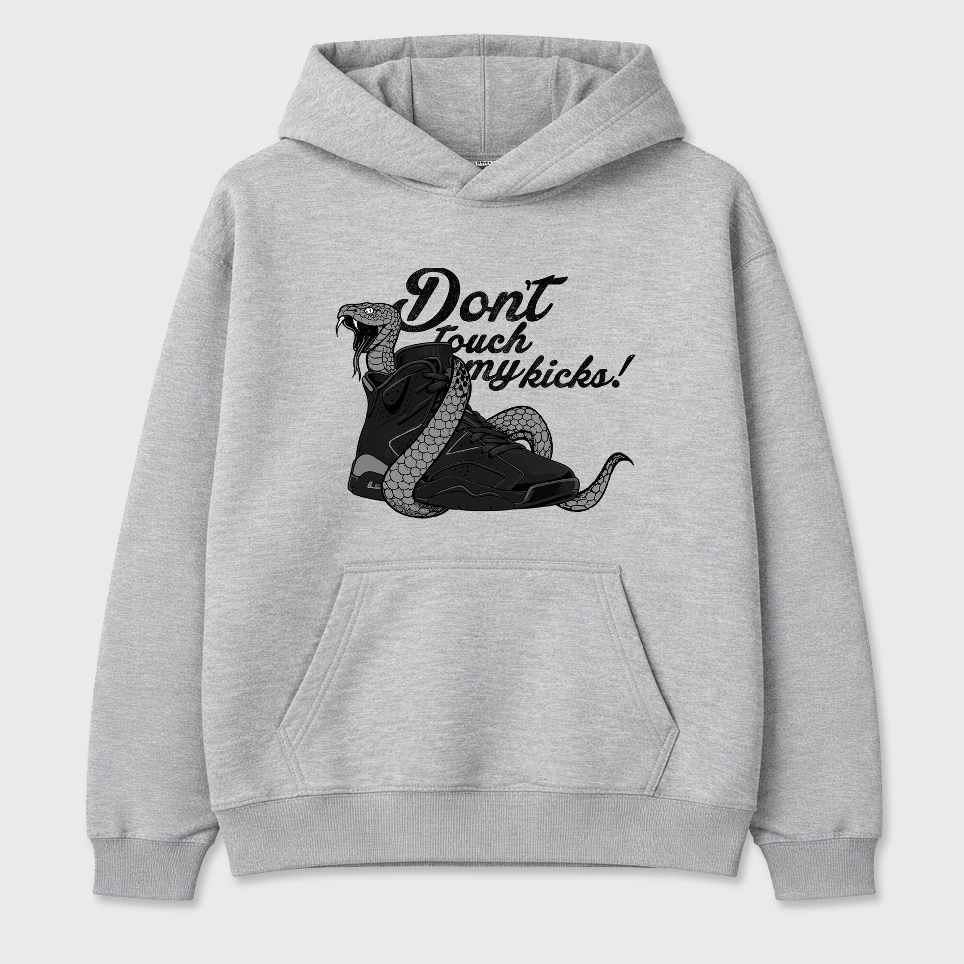 Sneaker match tees – Sneaker Tees To Match Air Jordan 6 Cap and Gown Shoes – Don't Touch My Kicks Tee Heather Grey 2