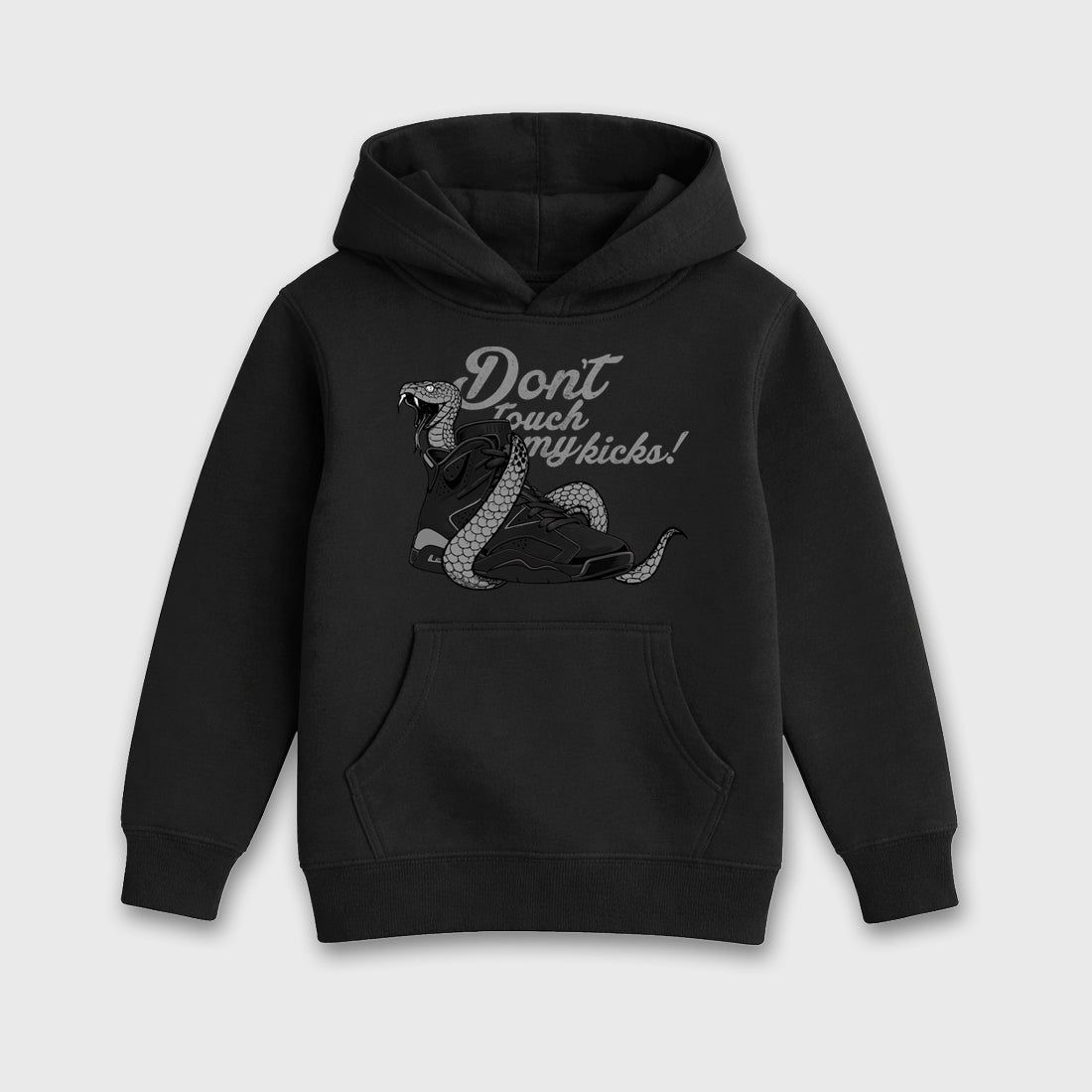 Sneaker match tees – Sneaker Tees To Match Air Jordan 6 Cap and Gown Shoes – Don't Touch My Kicks Kids T-Shirt Black 2
