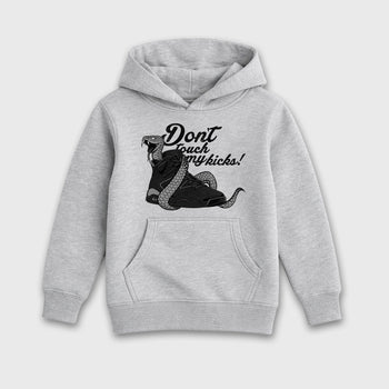 Sneaker match tees – Sneaker Tees To Match Air Jordan 6 Cap and Gown Shoes – Don't Touch My Kicks Kids T-Shirt Heather Grey 2
