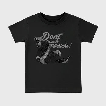 Sneaker match tees – Sneaker Tees To Match Air Jordan 6 Cap and Gown Shoes – Don't Touch My Kicks Kids T-Shirt Black 2