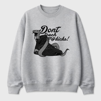Sneaker match tees – Sneaker Tees To Match Air Jordan 6 Cap and Gown Shoes – Don't Touch My Kicks Tee Heather Grey 2