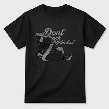 Sneaker match tees – Sneaker Tees To Match Air Jordan 6 Cap and Gown Shoes – Don't Touch My Kicks Tee Black 2