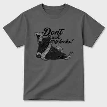 Sneaker match tees – Sneaker Tees To Match Air Jordan 6 Cap and Gown Shoes – Don't Touch My Kicks Tee Cool Grey 2