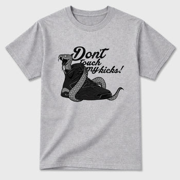 Sneaker match tees – Sneaker Tees To Match Air Jordan 6 Cap and Gown Shoes – Don't Touch My Kicks Tee Heather Grey 2