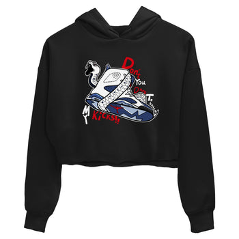 6s White And Midnight Navy shirts to match jordans Don't Touch My Kicks sneaker match tees Air Jordan 6 White And Midnight Navy SNRT Sneaker Tees streetwear brand Black 2 crop tee