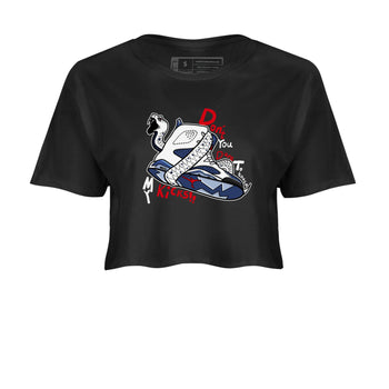 6s White And Midnight Navy shirts to match jordans Don't Touch My Kicks sneaker match tees Air Jordan 6 White And Midnight Navy SNRT Sneaker Tees streetwear brand Black 2 crop tee