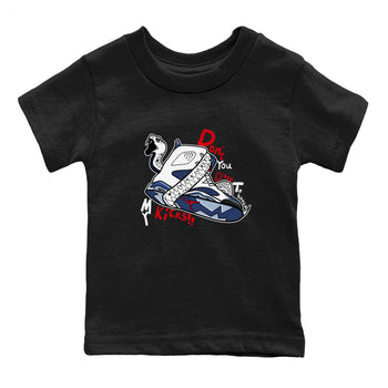 6s White And Midnight Navy shirts to match jordans Don't Touch My Kicks sneaker match tees Air Jordan 6 White And Midnight Navy SNRT Sneaker Tees streetwear brand Baby and Youth Black 2 cotton tee
