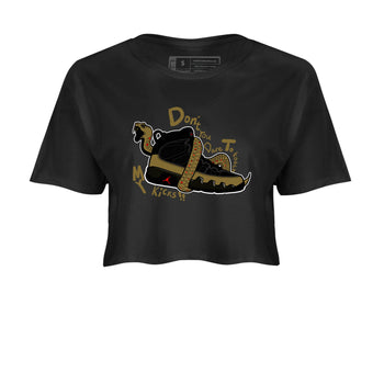 9s Olive shirts to match jordans Don't Touch My Kicks sneaker match tees Air Jordan 9 Olive match shoes to clothes SNRT Sneaker Tees unisex cotton Black 2 crop tee