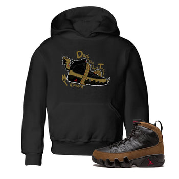 9s Olive shirts to match jordans Don't Touch My Kicks sneaker match tees Air Jordan 9 Olive match shoes to clothes SNRT Sneaker Tees Youth Baby Black 1 tee