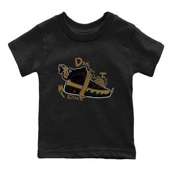 9s Olive shirts to match jordans Don't Touch My Kicks sneaker match tees Air Jordan 9 Olive match shoes to clothes SNRT Sneaker Tees Youth Baby Black 2 tee