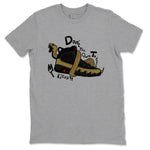 9s Olive shirts to match jordans Don't Touch My Kicks sneaker match tees Air Jordan 9 Olive match shoes to clothes SNRT Sneaker Tees unisex cotton Heather Grey 2 shirts