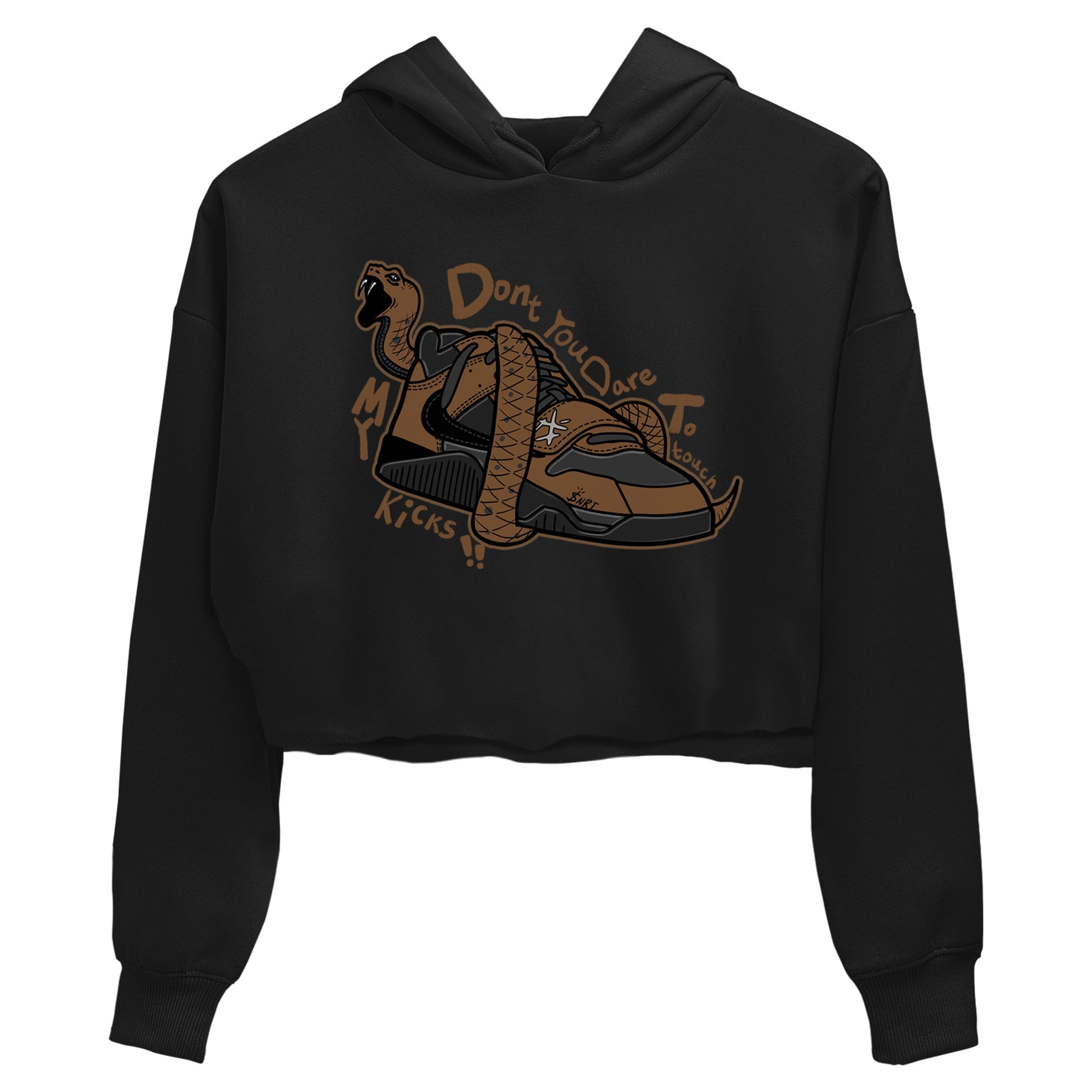 Jordan Jumpman Jack TR Travis Scott Dark Mocha shirts to match jordans Don't Touch My Kicks sneaker match tees Jordan Jumpman Jack Travis Scott Dark Mocha match shoes to clothes SNRT Sneaker Tees unisex cotton Black 2 crop tee