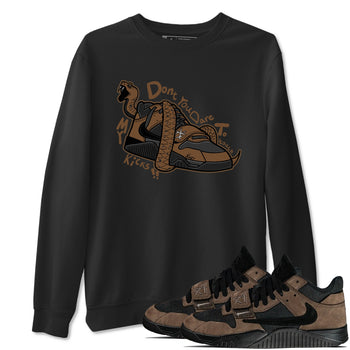 Jordan Jumpman Jack TR Travis Scott Dark Mocha shirts to match jordans Don't Touch My Kicks sneaker match tees Jordan Jumpman Jack Travis Scott Dark Mocha match shoes to clothes SNRT Sneaker Tees unisex cotton Black 1 shirts