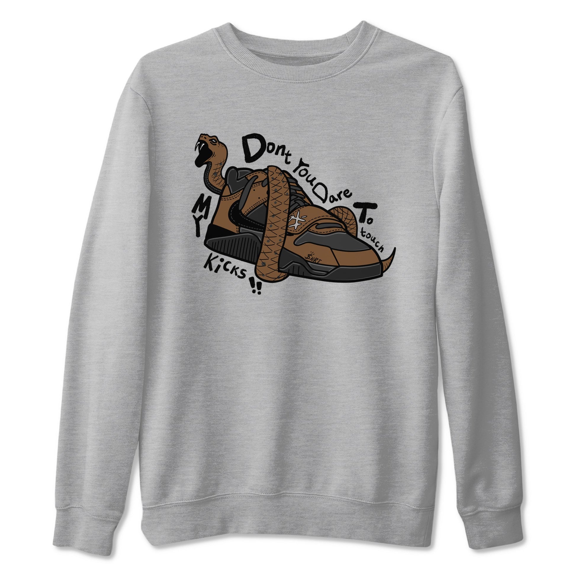 Jordan Jumpman Jack TR Travis Scott Dark Mocha shirts to match jordans Don't Touch My Kicks sneaker match tees Jordan Jumpman Jack Travis Scott Dark Mocha match shoes to clothes SNRT Sneaker Tees unisex cotton Heather Grey 2 shirts
