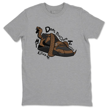 Jordan Jumpman Jack TR Travis Scott Dark Mocha shirts to match jordans Don't Touch My Kicks sneaker match tees Jordan Jumpman Jack Travis Scott Dark Mocha match shoes to clothes SNRT Sneaker Tees unisex cotton Heather Grey 2 shirts