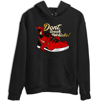 Sneaker match tees – Sneaker Tees To Match Nike KB 9 China Kobe 9 Low Proto EM University Red and Metallic Gold Shoes – Don't Touch My Kicks Tee Black 2