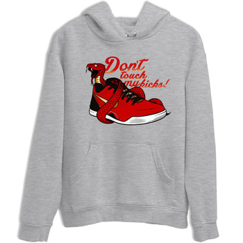 Sneaker match tees – Sneaker Tees To Match Nike KB 9 China Kobe 9 Low Proto EM University Red and Metallic Gold Shoes – Don't Touch My Kicks Tee Heather Grey 2