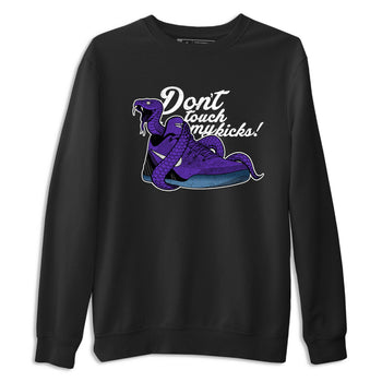 Sneaker Threads – Sneaker Tees To Match Nike KB 9 Hyper Grape – Don't Touch My Kicks Graphic Tee Black 2. Perfect for Jordan releases 2025 colorways. Perfect for purple basketball sneaker releases and legacy-inspired colorways for 2025 hoopers.