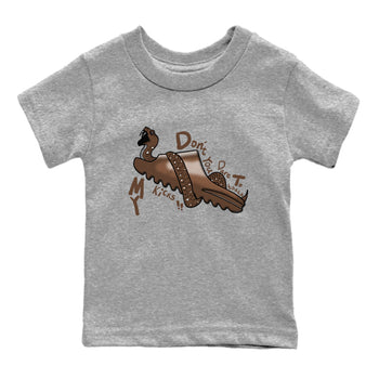 Yeezy Slide Flax shirts to match jordans Don't Touch My Kicks sneaker match tees Yeezy Slide Flax SNRT Sneaker Tees streetwear brand Baby and Youth Heather Grey 2 cotton tee