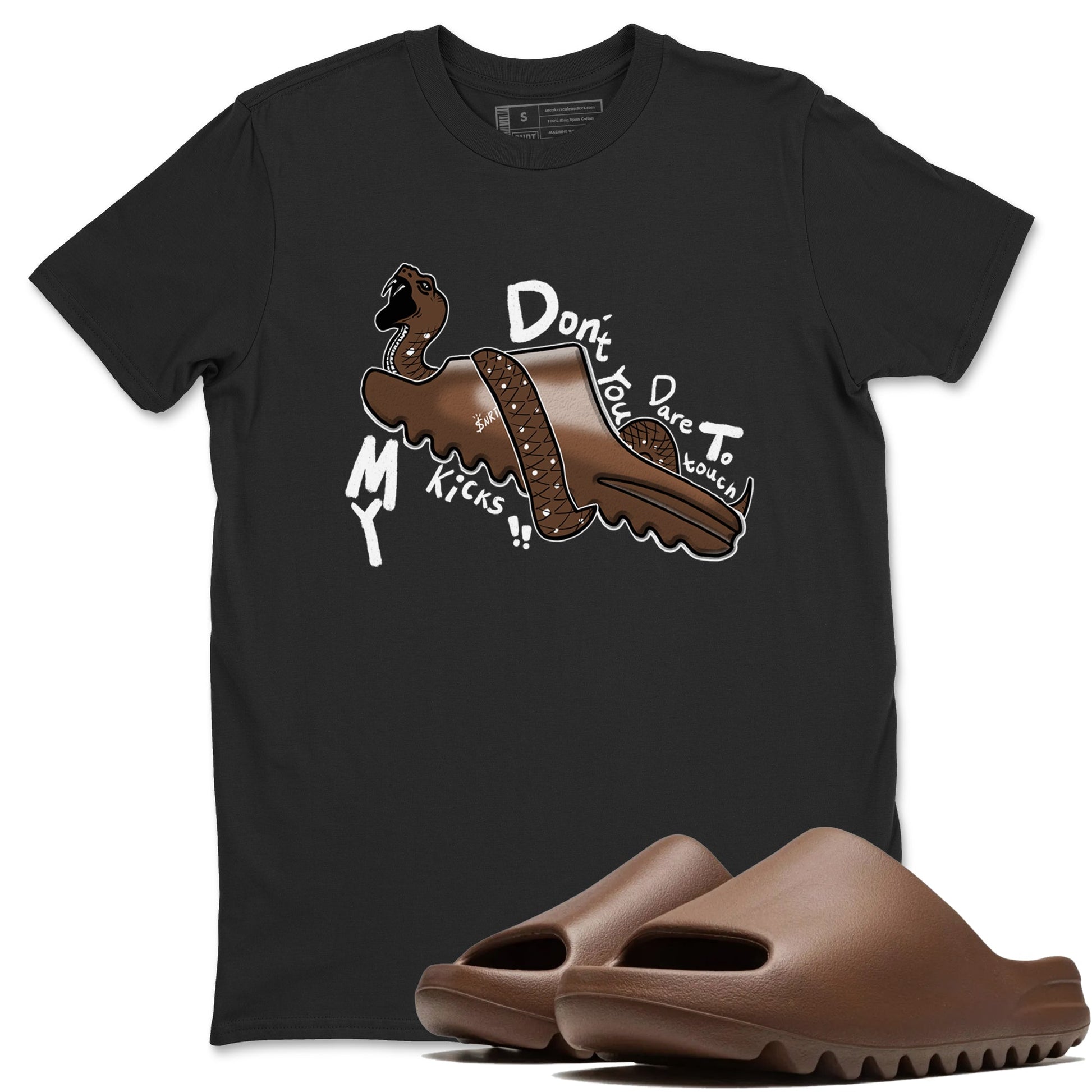 Yeezy Slide Flax shirts to match jordans Don't Touch My Kicks sneaker match tees Yeezy Slide Flax SNRT Sneaker Tees streetwear brand Black 1 unisex cotton tee