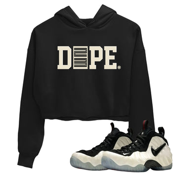 Sneaker Threads – Sneaker Tees To Match Air Foamposite One Pearl – Dope 23 Crop Tee Black 1. Perfect for Jordan releases 2025 colorways.
