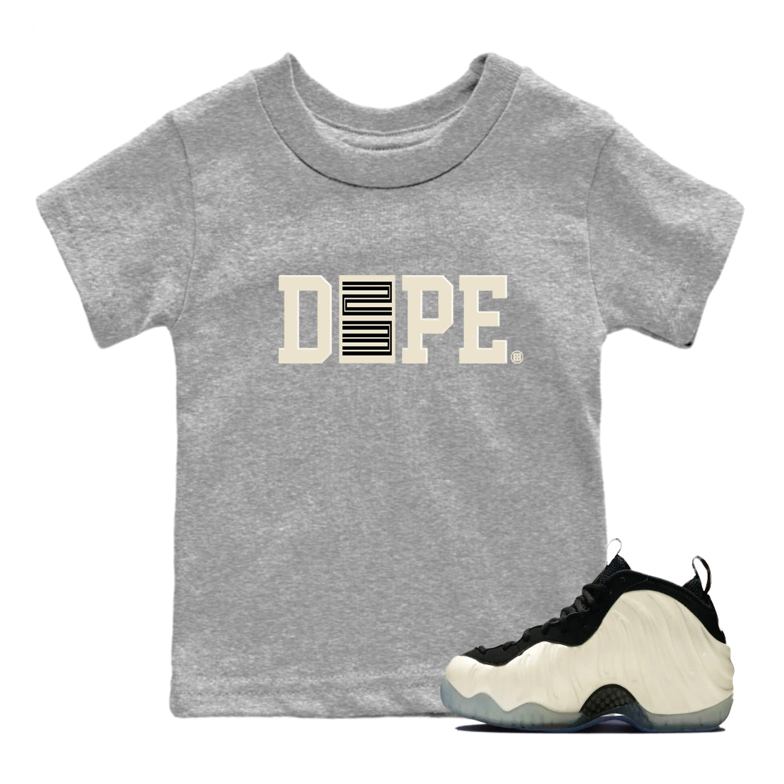 Sneaker Threads – Sneaker Tees To Match Air Foamposite One Pearl – Dope 23 Youth Graphic Tee Heather Grey 1. Perfect for Jordan releases 2025 colorways.