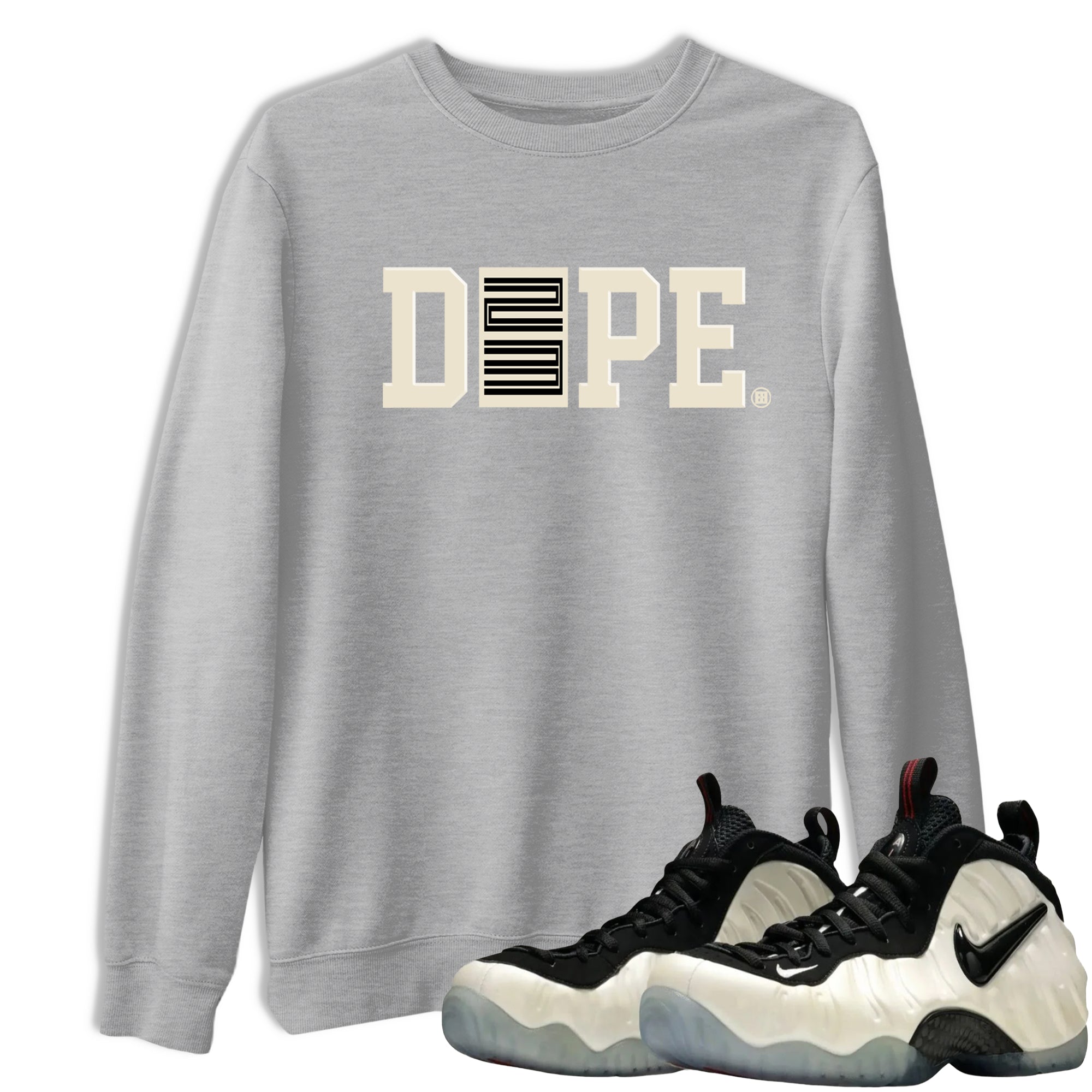 Sneaker Threads – Sneaker Tees To Match Air Foamposite One Pearl – Dope 23 Graphic Tee Heather Grey 1. Perfect for Jordan releases 2025 colorways.